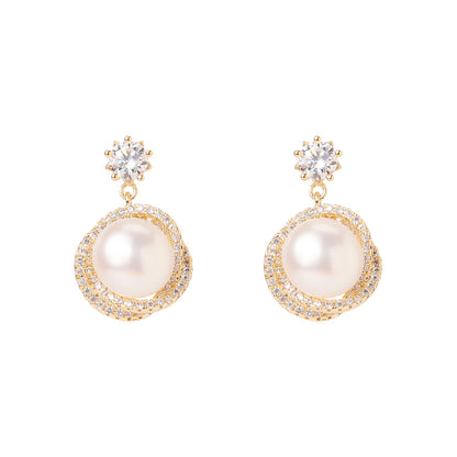 French Natural Pearl Earrings