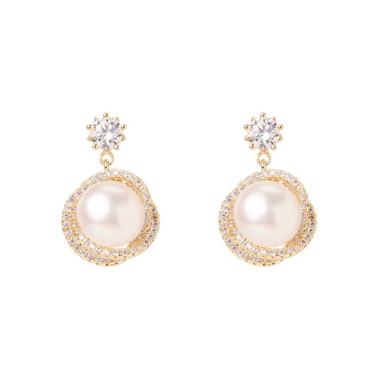 French Natural Pearl Earrings